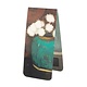 Magnetic bookmark , Mankes-Ginger jar with chrysanthemums