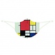Face mask, Mondriaan