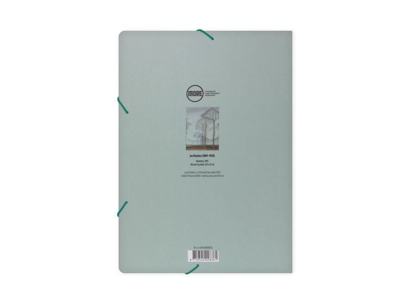 Paper file folder with elastic closure, Mankes, Row of Trees