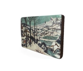 Maestros en madera, Bruegel, Cazadores en la nieve