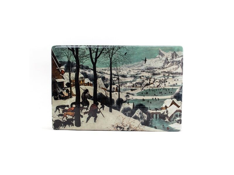 Meesterwerk-op-hout, Breughel, Jagers in de sneeuw, 300  x  195 mm