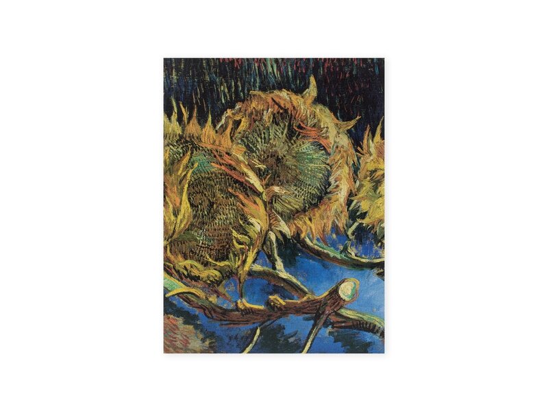 Artist Journal, Four sunflowers gone to seed, Vincent van Gogh