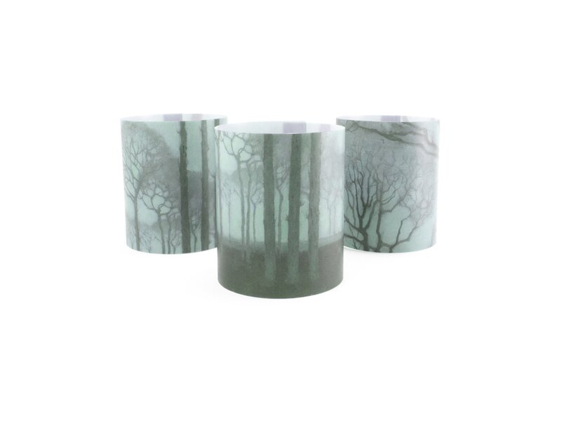 Candle shade , Jan Mankes, Row of trees