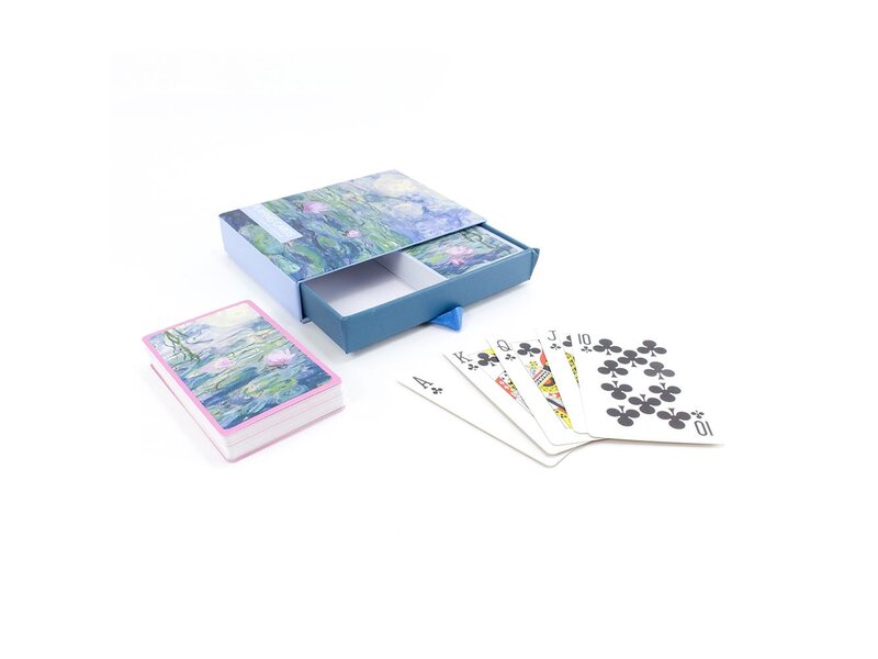 Lot de 2 jeux de cartes, Monet, Nymphéas