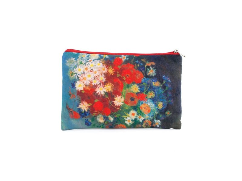 Federmäppchen / Schminktasche, Stillleben mit Feldblumen und Rosen, Van Gogh