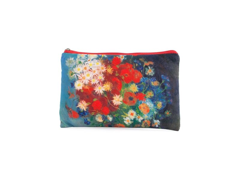 Federmäppchen / Schminktasche, Stillleben mit Feldblumen und Rosen, Van Gogh