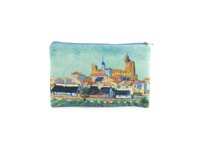 Federmäppchen / Schminktasche, Ansicht von Saintes-Maries-de-la-Mer, Van Gogh