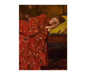 Cahier d'artiste, Breitner, Fille en kimono rouge