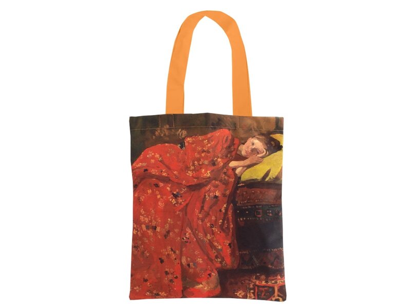 Bolsa de algodón Luxe, Breitner, Chica en kimono rojo