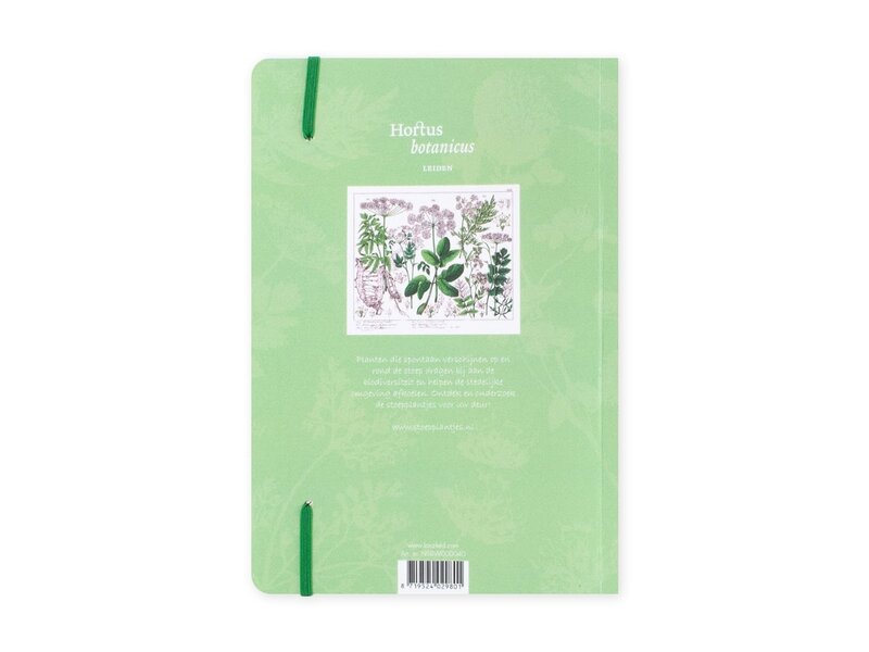 Softcover notitieboekje, A5,  Zevenblad, Hortus Botanicus