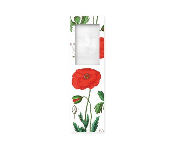 Lesezeichen mit Lupe, Mohn, Hortus Botanicus