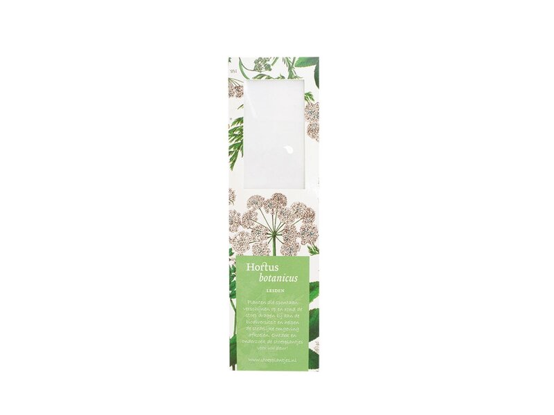 Boekenlegger met loep,    Zevenblad, Hortus Botanicus