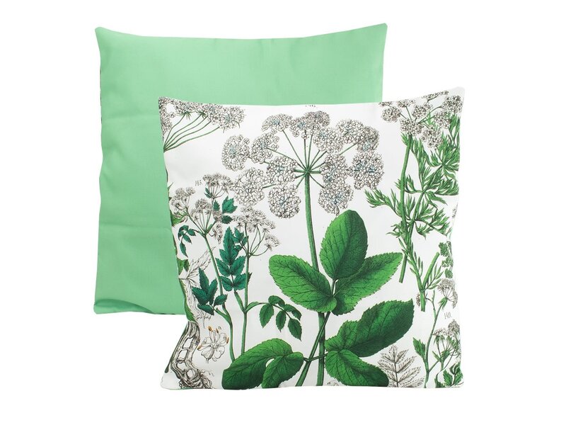 Housse de coussin, 45x45 cm, Feuille de sureau, Hortus Botanicus