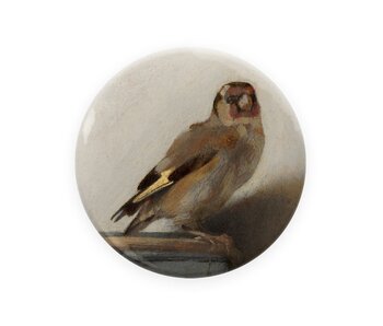 Taschen spiegel Ø 80 mm, Der Stieglitz, Carel Fabritius