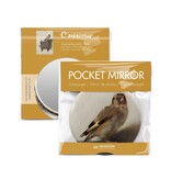 Espejo de bolsillo,  Ø 80 mm, El jilguero, Carel Fabritius