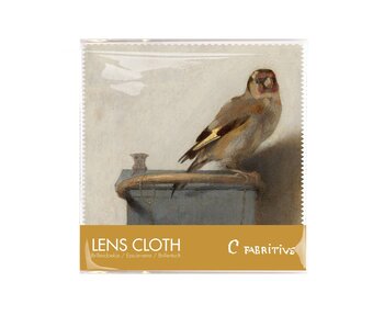 Lens cloth, 15 x 15 cm, Goldfinch, Carel Fabritius