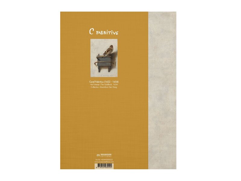 Softcover kunst schetsboek, Carel Fabritius, Het Puttertje