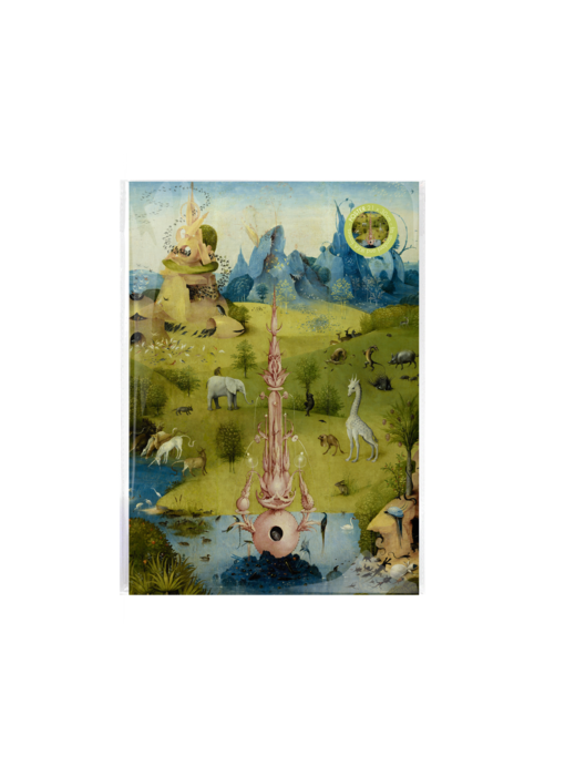 Mini  Poster A4,  Reproducción A4, Jheronimus Bosch, Jardín de las delicias