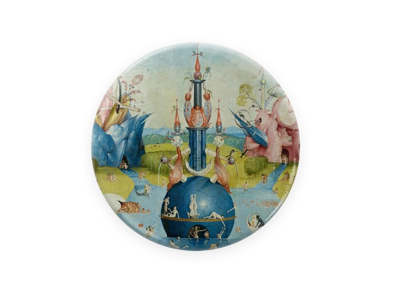 Espejo de bolsillo,  Ø 80 mm,Jheronimus Bosch, Jardín de las delicias