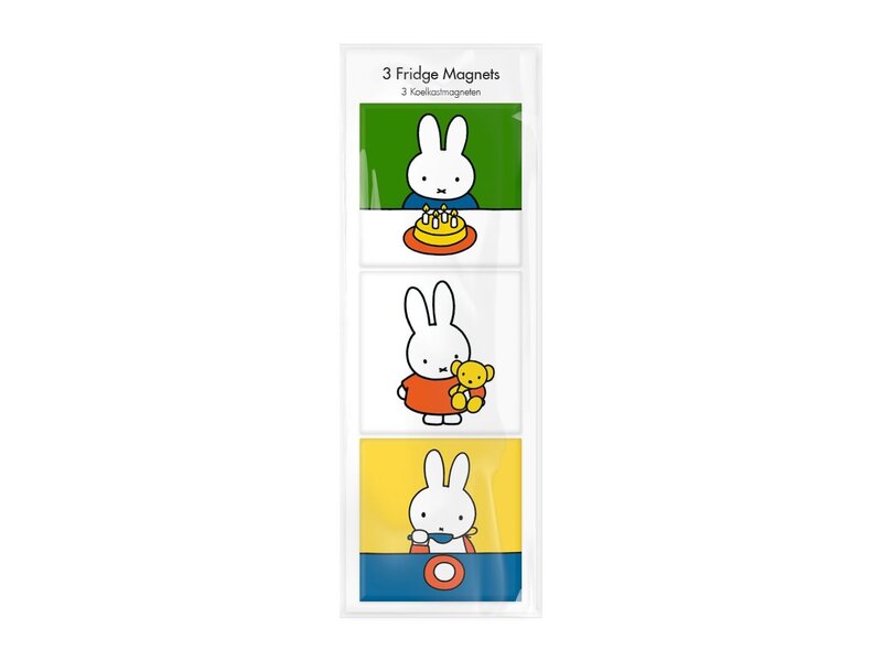 Aimants, lot de 3, Miffy à la maison