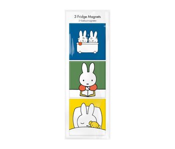 Kühlschrankmagnete, 3er-Set, Miffy geht schlafen