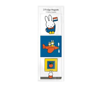Kühlschrankmagnete, 3er Set, Miffy im Urlaub