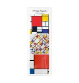 Kühlschrankmagnete, 3er Set, Mondriaan