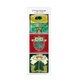 Magnets pour frigo, lot de 3, Art Nouveau 1