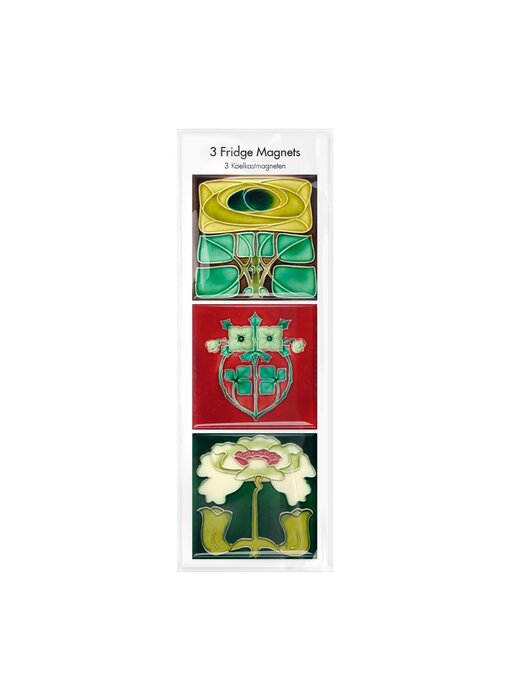 Fridge magnets, Set of 3, Art Nouveau 1