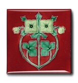 Imanes de nevera, juego de 3, Art Nouveau 1