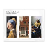 Lot de 3, signets magnétiques,  Johannes Vermeer