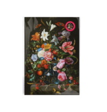Reproduction , Mini A4, De Heem, Vase avec des fleurs