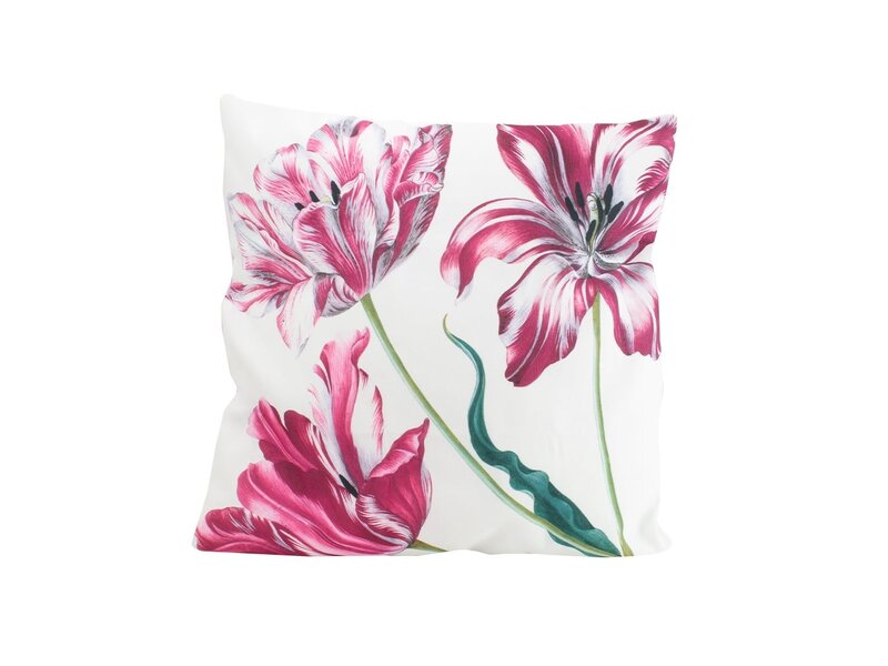 Kussenhoes, 45x45 cm,  Merian, Drie Tulpen