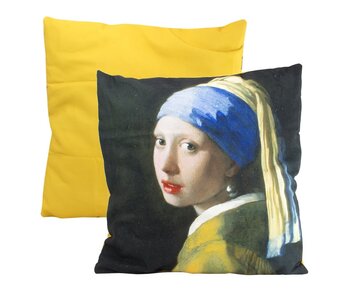 Kussenhoes, 45x45 cm, Vermeer, Meisje met de parel