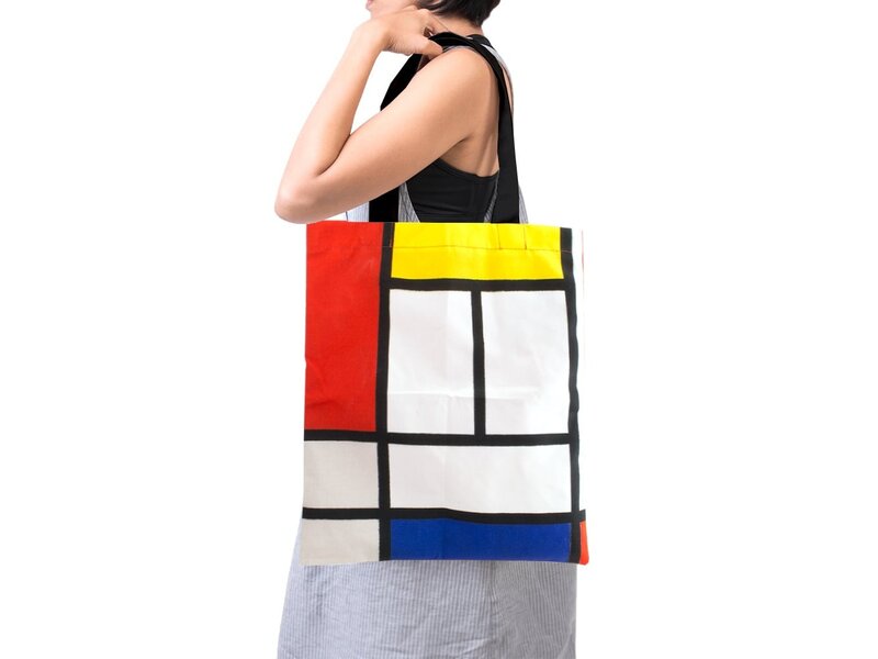 Katoenen tas Luxe, Mondriaan