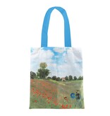 Baumwolltasche Luxe,  Monet, Feld mit Mohnblumen