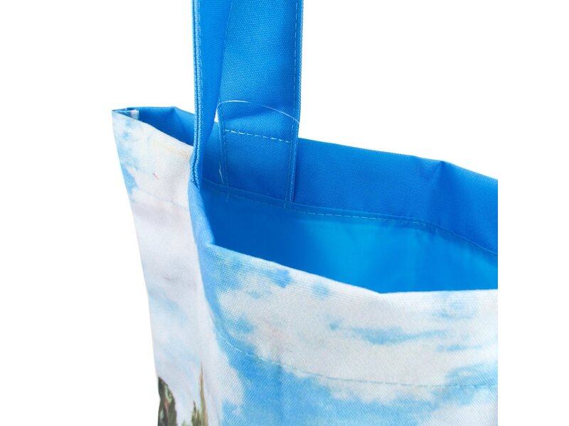 Baumwolltasche Luxe,  Monet, Feld mit Mohnblumen