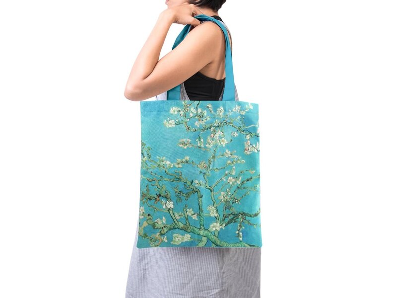 Katoenen tas Luxe, Van Gogh, Amandelbloesem