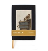 Cuaderno de bocetos de paspartú, El jilguero, Carel Fabritius Cuaderno de bocetos de paspartú, El jilguero, Carel Fabritius