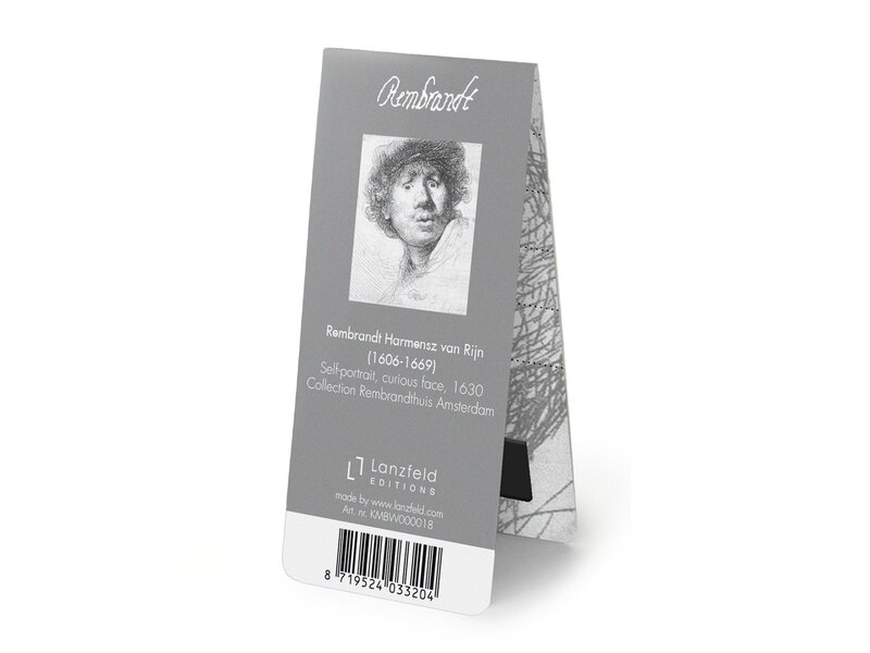 Magnetisches Lesezeichen, Rembrandt, überraschter Blick