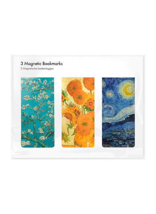 Set van 3 Magnetische boekenleggers , Vincent van Gogh