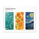 Lot de 3, signets magnétiques, Vincent van Gogh