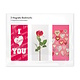Lot de 3, signets magnétiques, I Love you