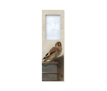 Lesezeichen mit Lupe,  Carel Fabritius, Der Stieglitz