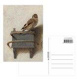 Postkarte, Carel Fabritius, Der Stieglitz