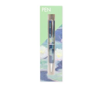 Ballpen in box, Monet, Water Lilies in evening light