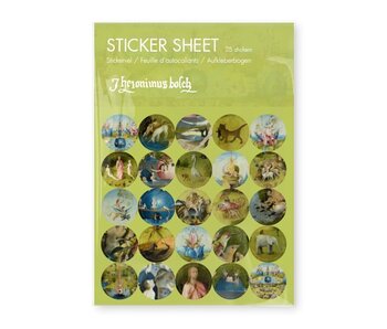 Stickervel,  Jheronimus Bosch, Tuin der Lusten