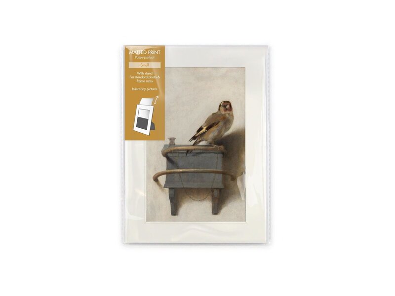 Matted prints, S, 18 x 12.8 cm, Goldfinch, Carel Fabritius