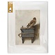 Matted print with reproduction, XL,  Goldfinch, Carel Fabritius