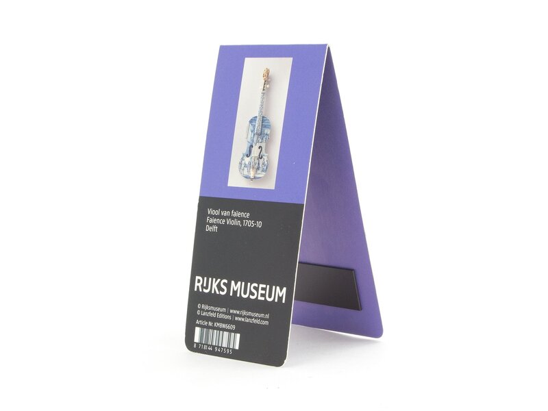Magnetisches Lesezeichen, Delfter Blauer Violine, Rijksmuseum